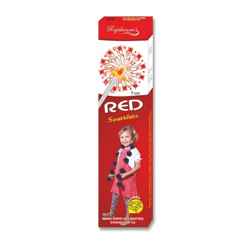 10 cm red sparklers (10 pcs)