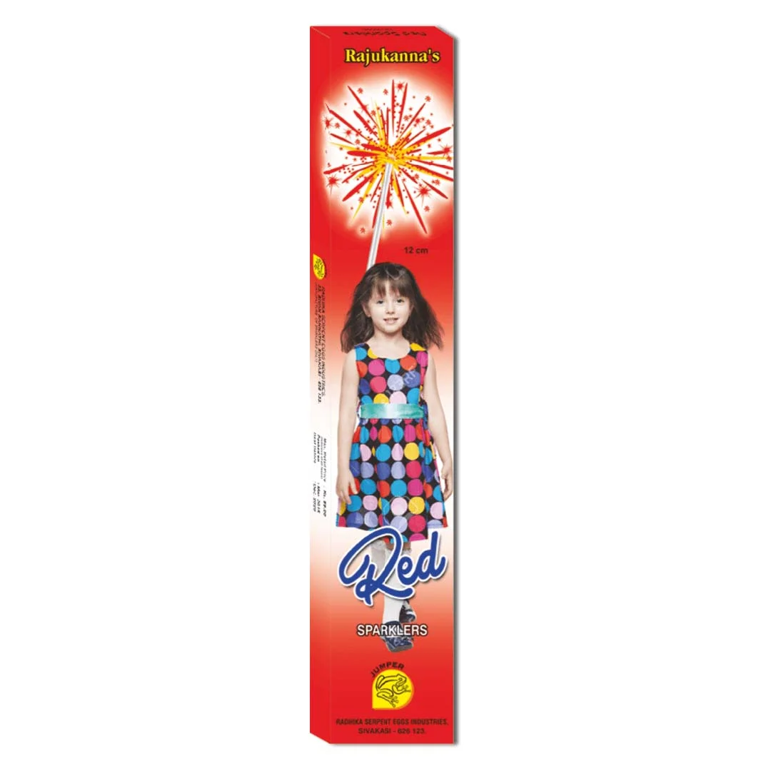 12 cm red sparklers ( 1 box)
